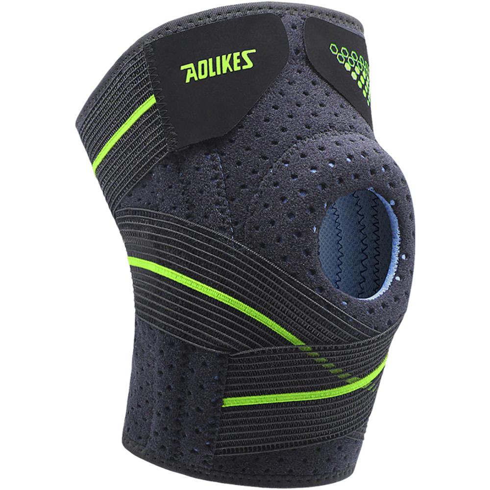 1pc Knee Pad Sleeve Thermal Knit Compression Leg Support Bandage Protector For Running Jogging
