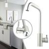 1PC Kitchen Faucet Single Handle 2 Holes Ceramic Valve Anti-corrosion, Wear-resistant 304 Stainless Steel Cold And Hot Mixer Tap