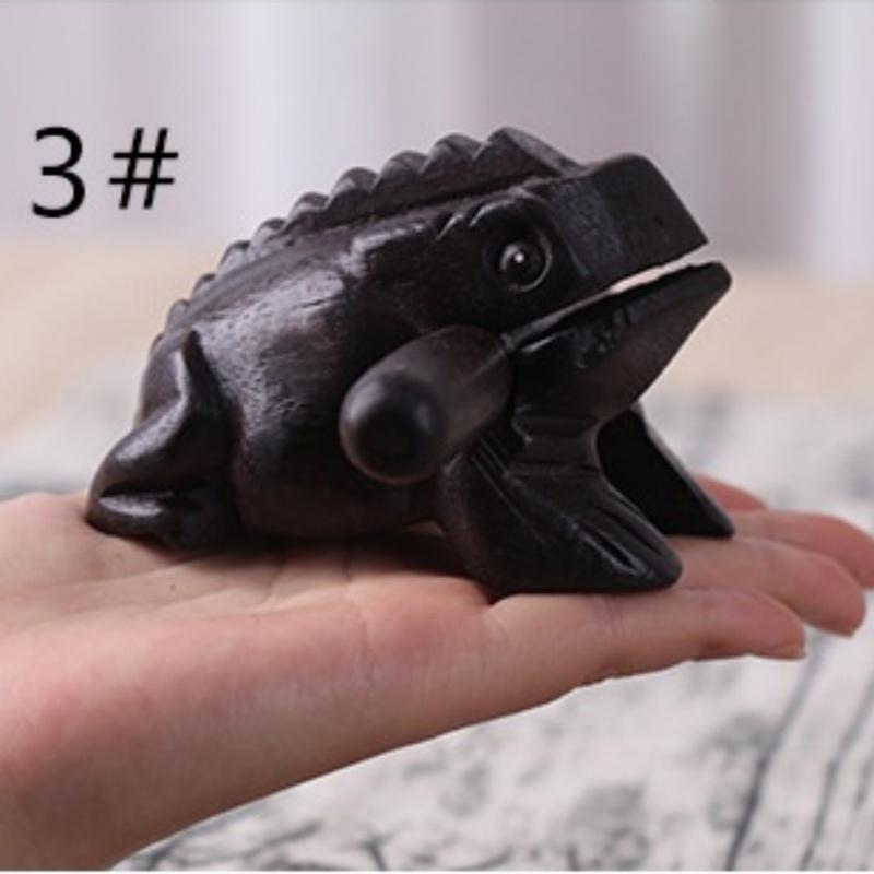 1 Stück Holzfrosch Guiro Raspel, Handgefertigtes Holzfrosch Musikinstrument, Afrikanische Holzfrosch Raspel Musikinstrument für Erwachsene