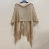 Women Beach Shawl Breathable Fabric Cover-up Shawl with Versatile Tassel Design Weddings Parties Travel Daily