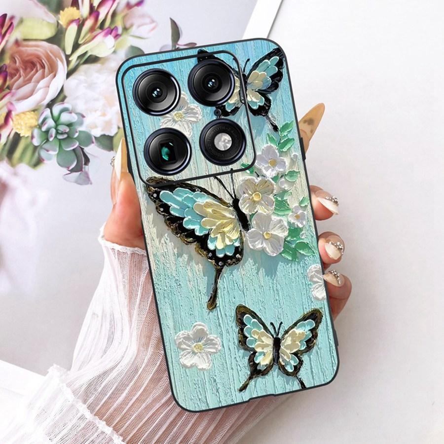 For Motorola Signature 5G Fashion Style Elegant Painted Phone Casing Cover Moto X70 Air Pro Soft Silicone Black TPU Case