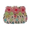 New Hollow Rose Diamond Dinner Bag Banquet Diamond Handle Fashion Women's Bag Crystal clutch