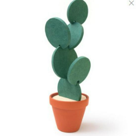 Creative DIY Cactus Coaster: Non-Slip Insulation Tea Mat & Multifunctional Desktop Ornament