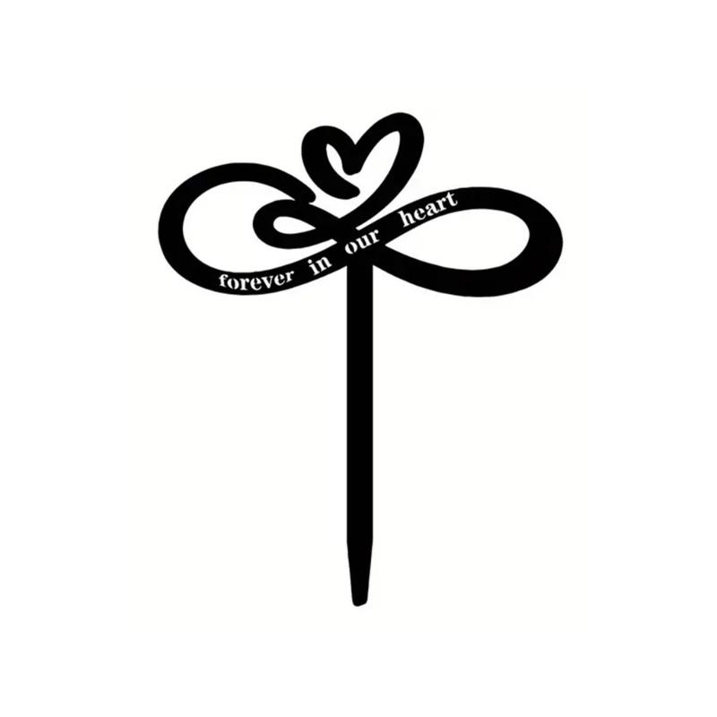 Memorial Grave Markers Metal Memorial Stake Sympathy Grave Plaque Stake Graveyard Cemetery Decorations for Grave 1