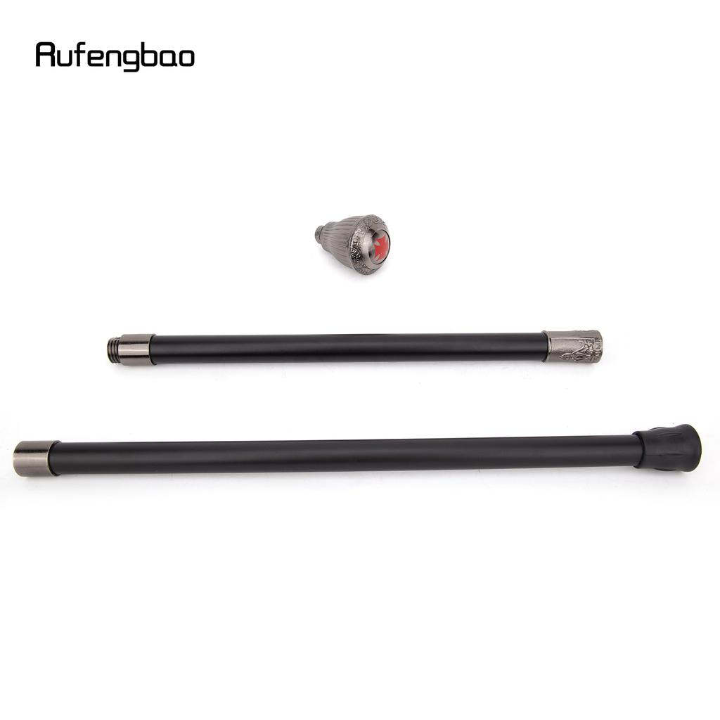 Silver Resin Round Flower Walking Cane Fashion Decorative Steel Stick Gentleman Elegant Cosplay Cane Knob Crosier 90cm