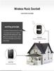 Battery-Powered Wireless Doorbell: No Plug-In, Waterproof, Long-Range Smart Call Button for Homes & Elderly Users