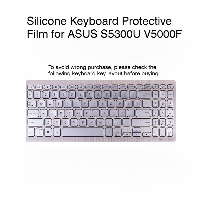 Silicone Keyboard Protective Film for ASUS S5300U V5000F Keyboard cover for ASUS S5300U V5000F