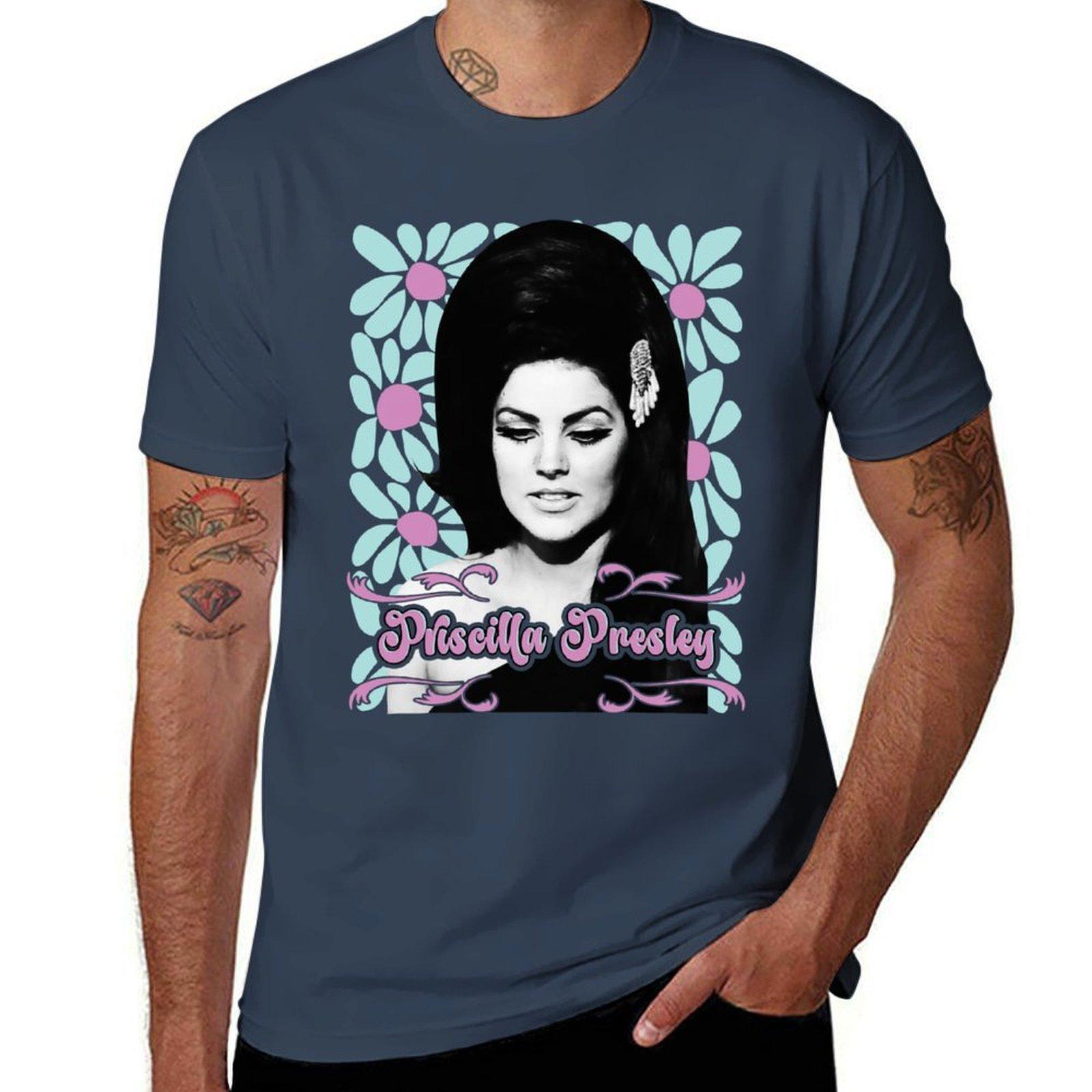 Priscilla Presley Tshirt Daily Work Short Sleeve Top S