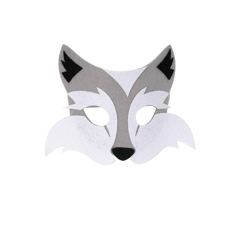 Foxes Wolf Costume Set Ears Tail Wolf Mask Animal Fancy Costume Kit Accessories Kids Adults Halloween Cosplays Props