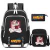 3ks/set Anime Naruto Batoh Dětský Batoh Kreslený Teenager Nepromokavý školní batoh Student Boy Girl Školní batoh