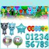 Globos Sprunki Para Decoración de Fiesta de Cumpleaños Con Formas de Dibujos Animados Para Eventos Infantiles