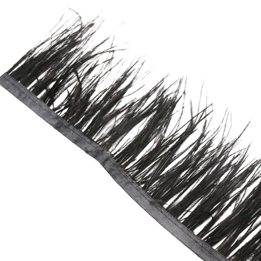 1 Meter 10-15cm Wide Natural Ostrich Feathers  Costumes Sewing Accessories
