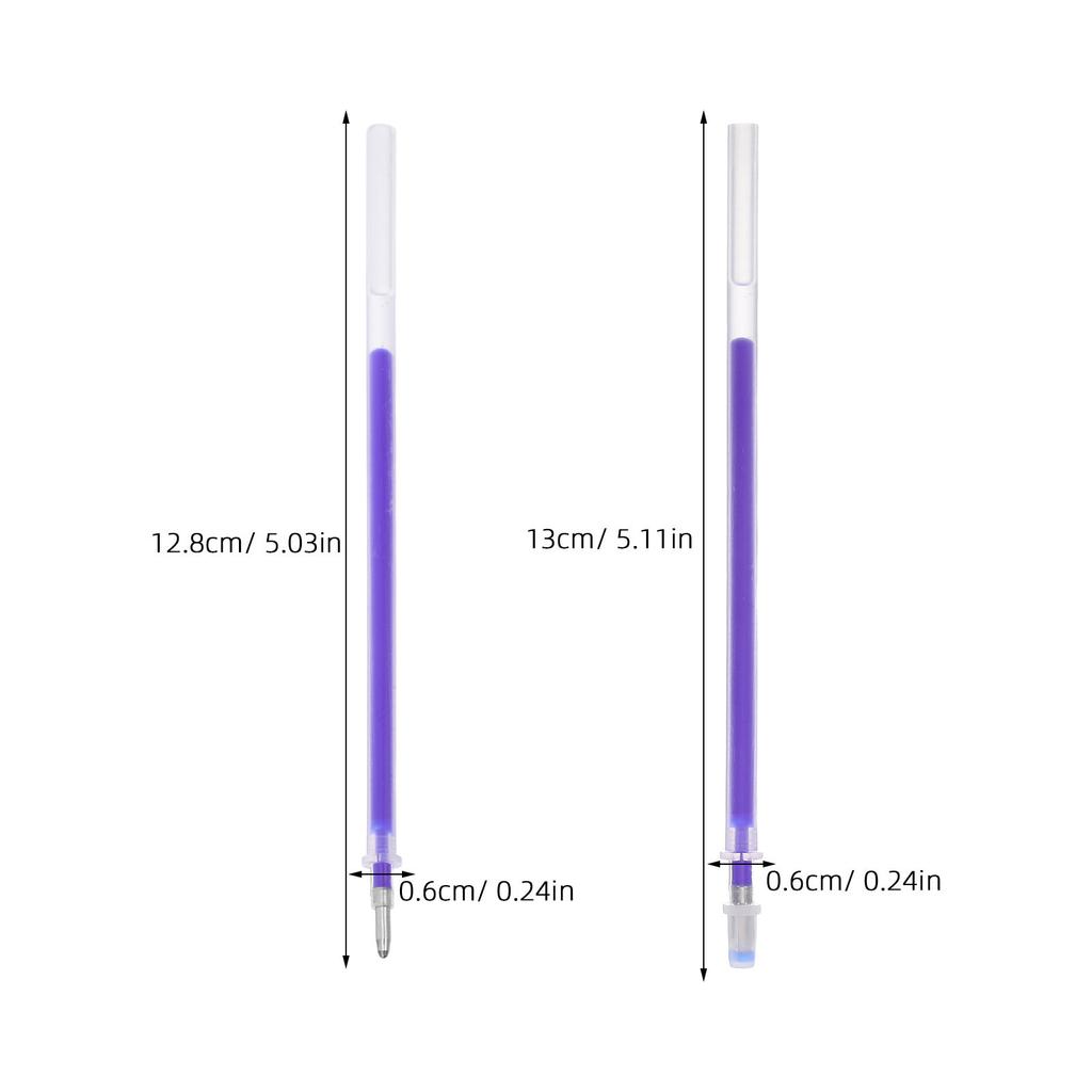 100Pcs Heat Erasable Fabric Marker Refills Blue Disappearing Ink Pen for Sewing Quilting Embroidery Pattern Transfer Marker