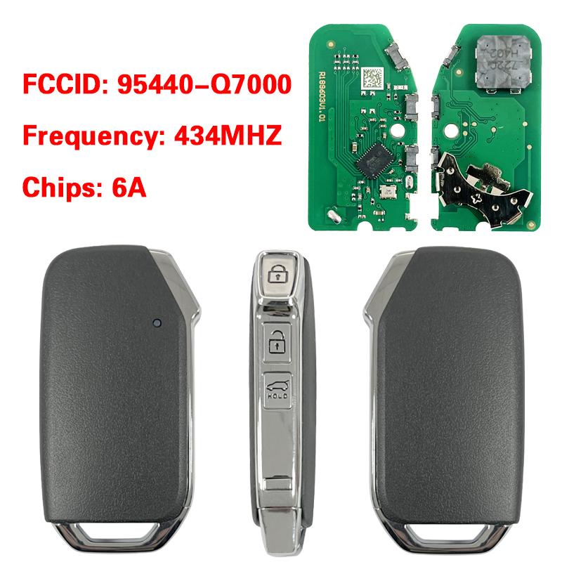 PN 95440-Q5410 Q5000 Q5010 Q5200 Q5400 Q5510 Q5700 Q5710 Q7000 Q5900 Q6000 For KIA Seltos Smart Car Key Remote 433MHz 6A Chip