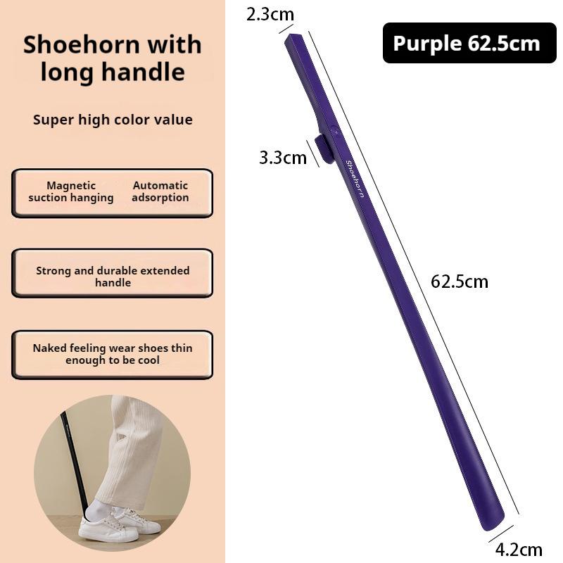 Long handled Shoe horns 63cm Magnetic Shoehorn pregnant woman elderly Shoe spoon Home No bending over Wearing Shoe spatula 1Pcs