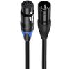 30cm XLR Audio Adapter Cable 3Pin Male to 5Pin Female & 3Pin Female to 5Pin Male Balanced Signal Cord For Microphone DMX Stage Light Audio Equipment