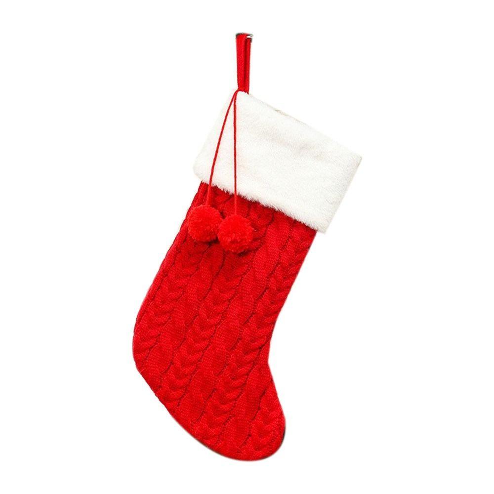 Large Capacity Christmas Knitting Stocking Personalized Christmas Tree Pendant  New Year