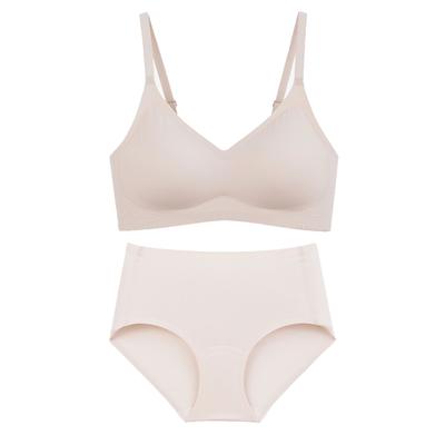 Yeseu Minimal Smooth Daily Bra And Panty Set_Peach