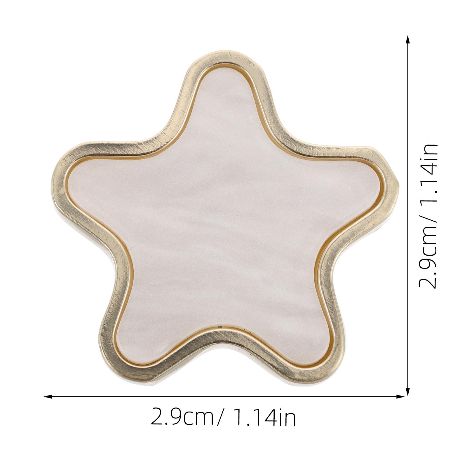 

2pcs Nordic Style Star Cabinet Knobs Zinc Alloy Drawer Pulls For Kitchen Bathroom Wardrobe Hardware Replacement Single Hole білий