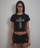 Bunteu Stud Cross T-Shirt (Black)