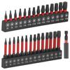 29Pcs Tamper Proof Torx Bit Set S2 Alloy Steel 1/4 Inch Hex Shank Impact Star Bit Set with Magnetic Tip for Impact Driver Bits