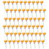 60 Pcs Foam Mushroom Miniatures Colorful Tiny Mushroom Figurines Miniature Mushroom Stakes