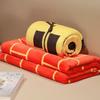 Portable Blanket Fun Pattern Tai Chi Nap Blanket Coral Fleece Warm Shawl Blanket Folding Cozy Air Conditioning Blanket Travel
