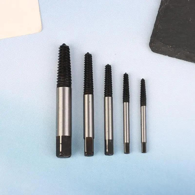 5/6Pcs Damaged Broken Screw Remover Kits Easy Out Damaged Bolts Remover Tool Chrome-vanadium Steel Stripped Screw Extractor