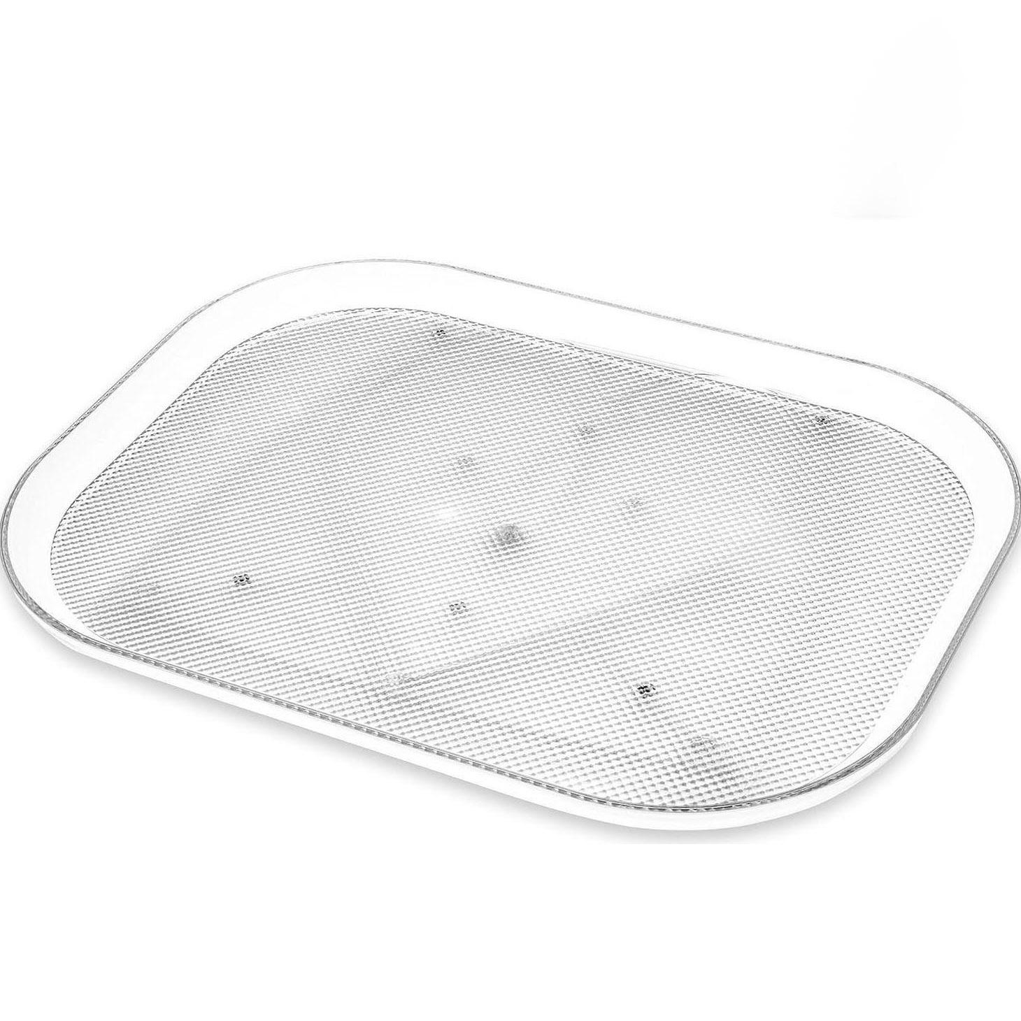 

Вращающийся поднос для холодильника в форме сердца, прозрачный прямоугольный поворотный органайзер для холодильника для хранения 35*26*3.2cm