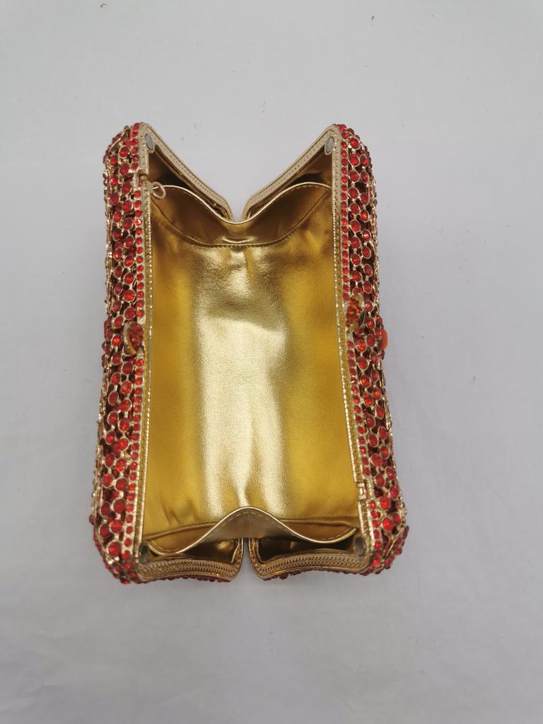 WHTUOHENG Bolso de Noche Plateado con Diamantes para Boda de Dama Carteras de Cristal para Dinero Bolsos de Cena Nupcial de Lujo para Mujer Carteras de Mano Formales