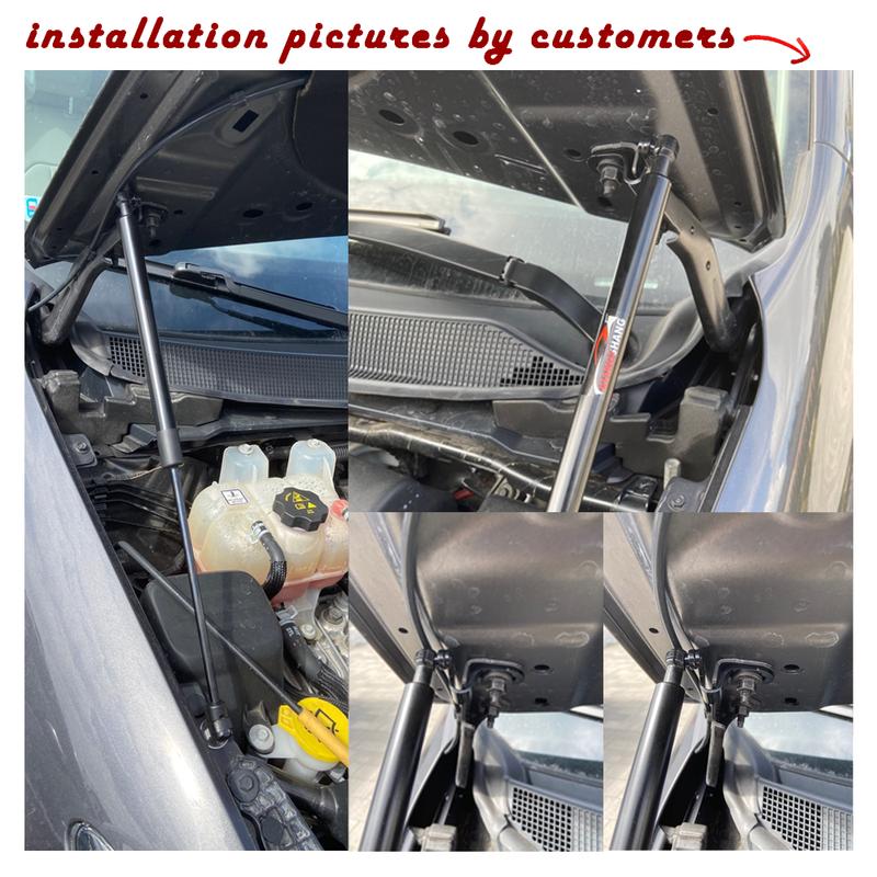 for Chrysler Pacifica 2017- Front Hood modify Gas Spring Carbon Fiber Lift Supports Struts Rod Shocks