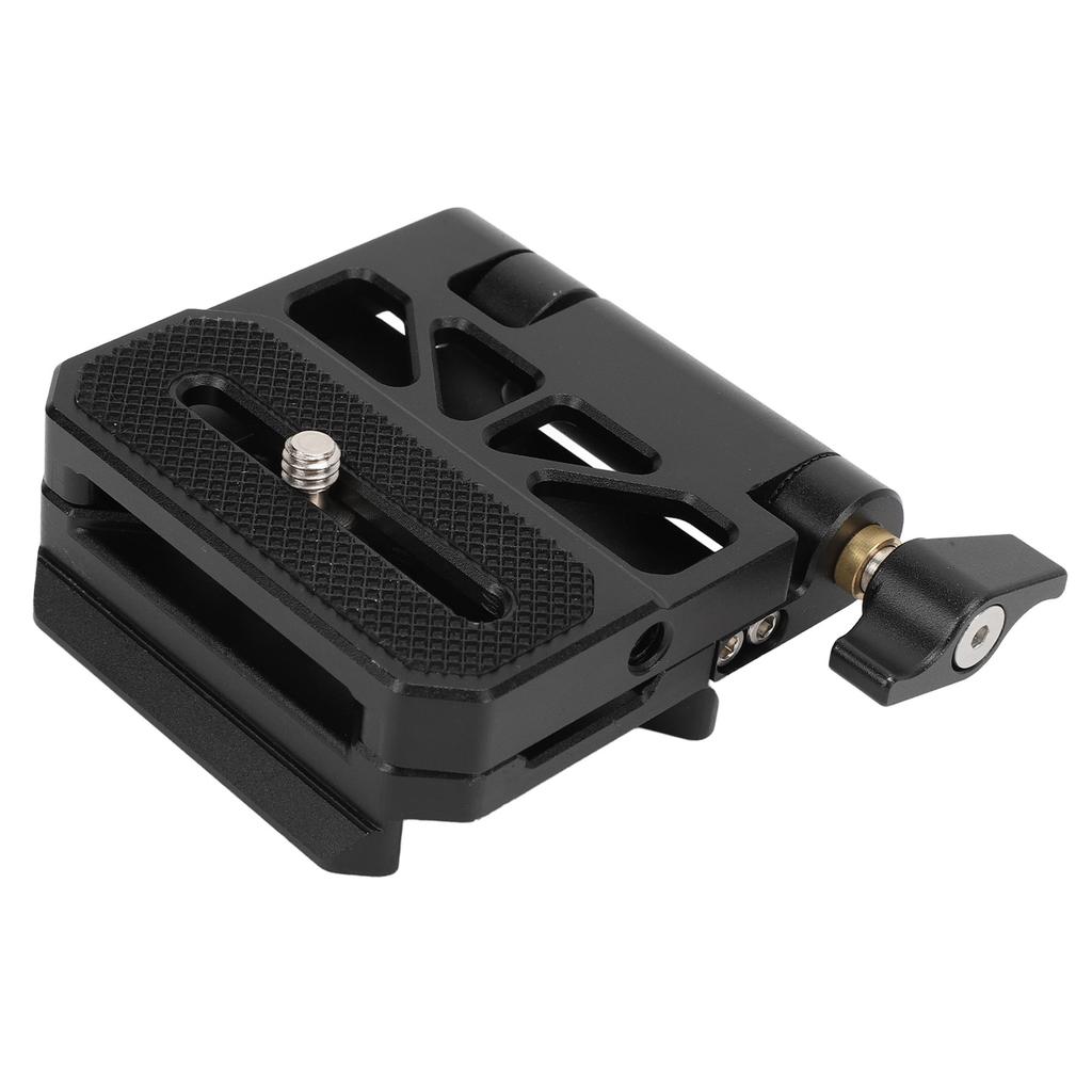 Quick Release Plate 1/4 and 3/8 Inch Screw Thread Universal Foldable Mount Adapter for Camera Stabilizer Tripod Ball Head