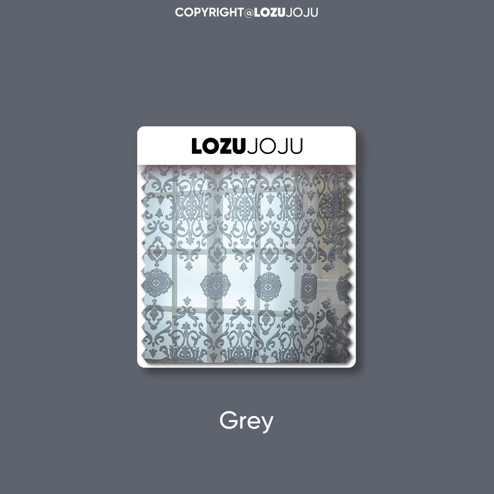 1 STÜCK LOZUJOJU Modische Tüllvorhänge im europäischen Stil mit ausgehöhltem Design und Tüllvorhängen für Wohnzimmer, Schlafzimmer, Heimdekoration