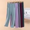 Damen Modal Locker Fallende Pyjamahose - Große Größe, Dünne Eisseide, Lässige Frühling/Sommer Hose
