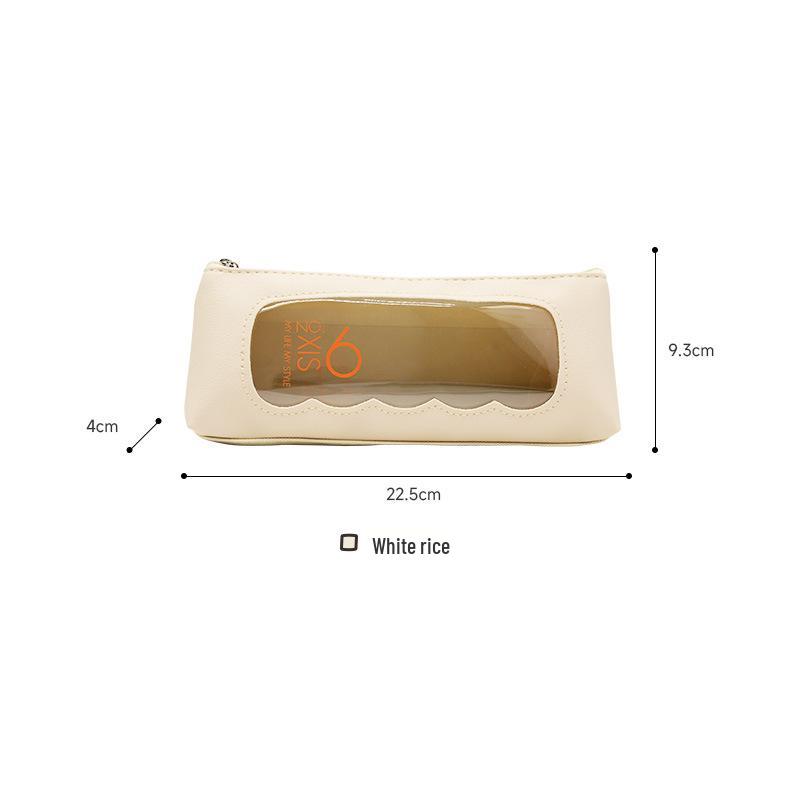 

Large Capacity Transparent Pencil Case for Students - Simple, Fresh, Solid Color Design