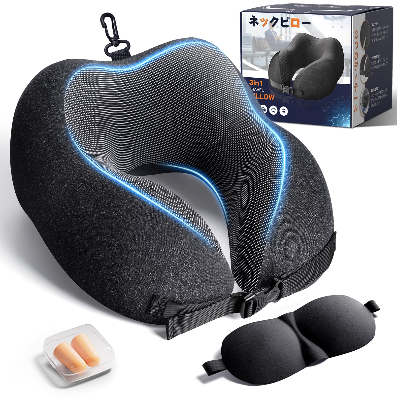 

Подушка для шеи Greneo для лета и прохладный материал, который дышит на шее, удобный для памяти, эргономичный, обволакивающий, уникальное хранение, дорожный, ультра