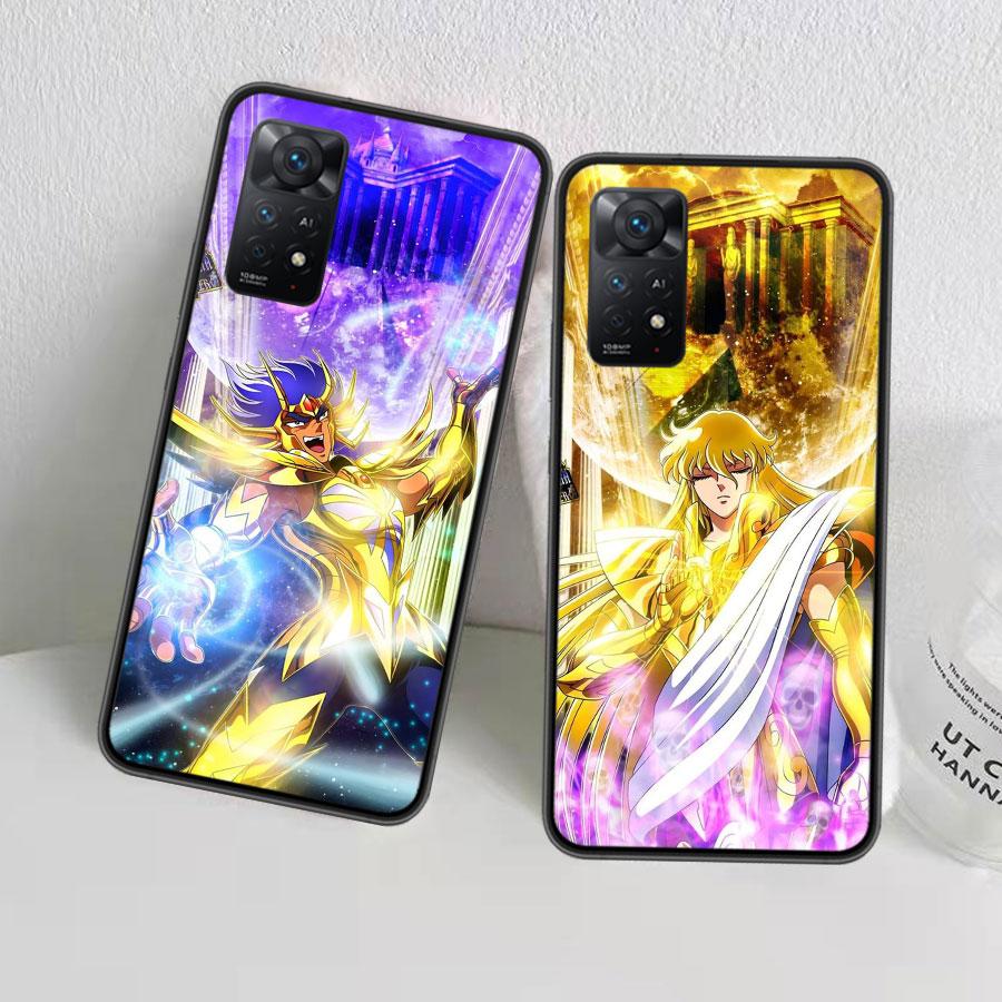 Saint Seiya Knights Of The Zodiac Case Phone For Redmi 13 14C 12 12C Note 14S 14 Pro Plus 10 10A 10C 9 9A 9C 9T 8 8A 7 7A TPU Cl