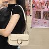 Li Cha's new high-end sense simple temperament small square bag single shoulder messenger bag fashionable versatile underarm bag women
