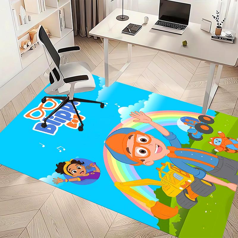 Blippi Printed Absorbent Washable Carpet, Non-Slip Bathroom Mats, Kitchen Rugs, Yoga Mat,Living Room Entrance, Camping Picnic Rugs