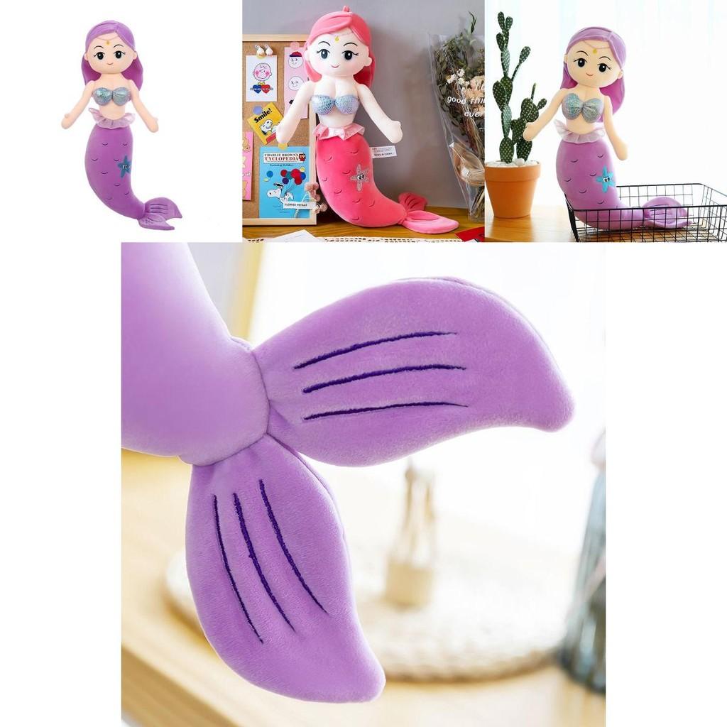 Adorable Mermaid Stuffed Plush Doll Soft Toy Perfect For Girls Birthday Gifts