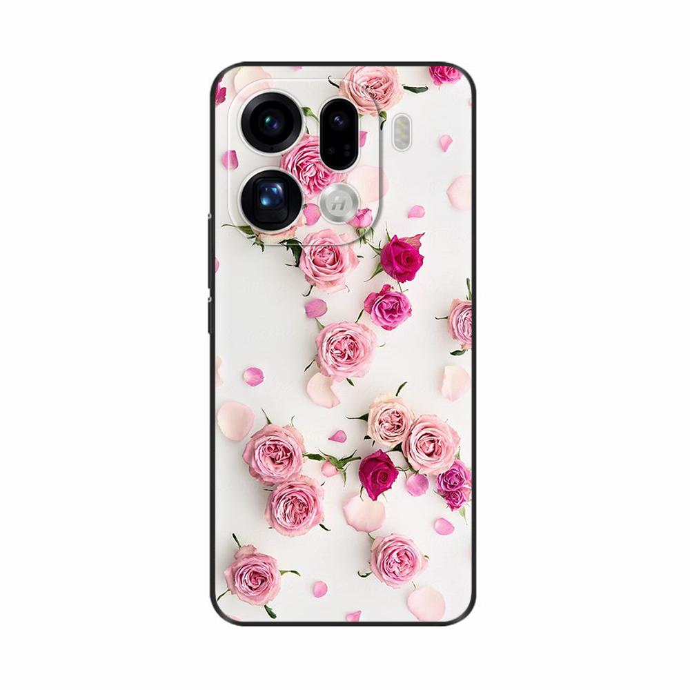 For OPPO Find X9 Pro Case Cute Flowers Cartoon Back Cover For OPPO Find X9 Cases FindX9 Pro ShockProof Phone Cases Funda Shells