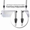 10 Pcs Nylon with Aluminum Handles Adjustable Rope Hangers Flexible Cord Hooks  Hanging Equipment