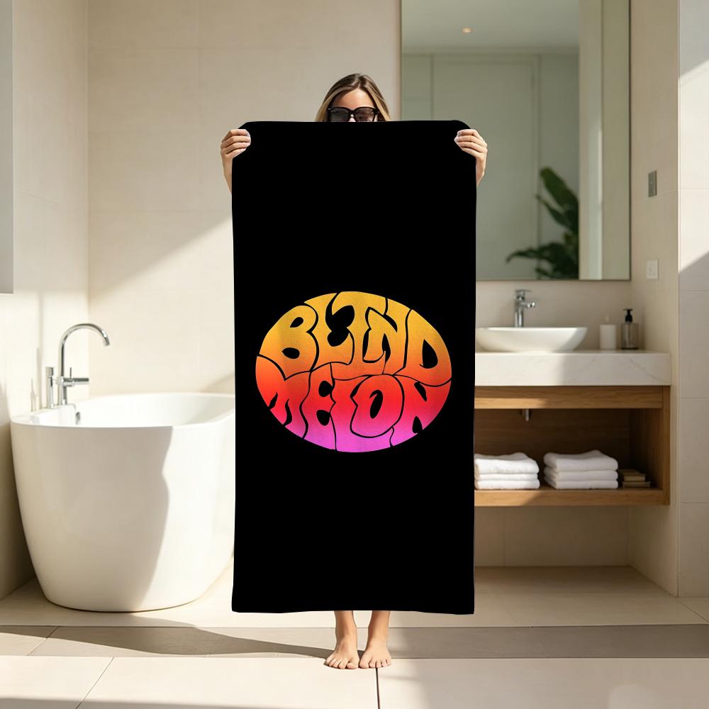 Rock Bands LOGO B-BlindS MelonS Towel ultra-fine fiber quick drying absorbent bath towel, outdoor swimming sports towel