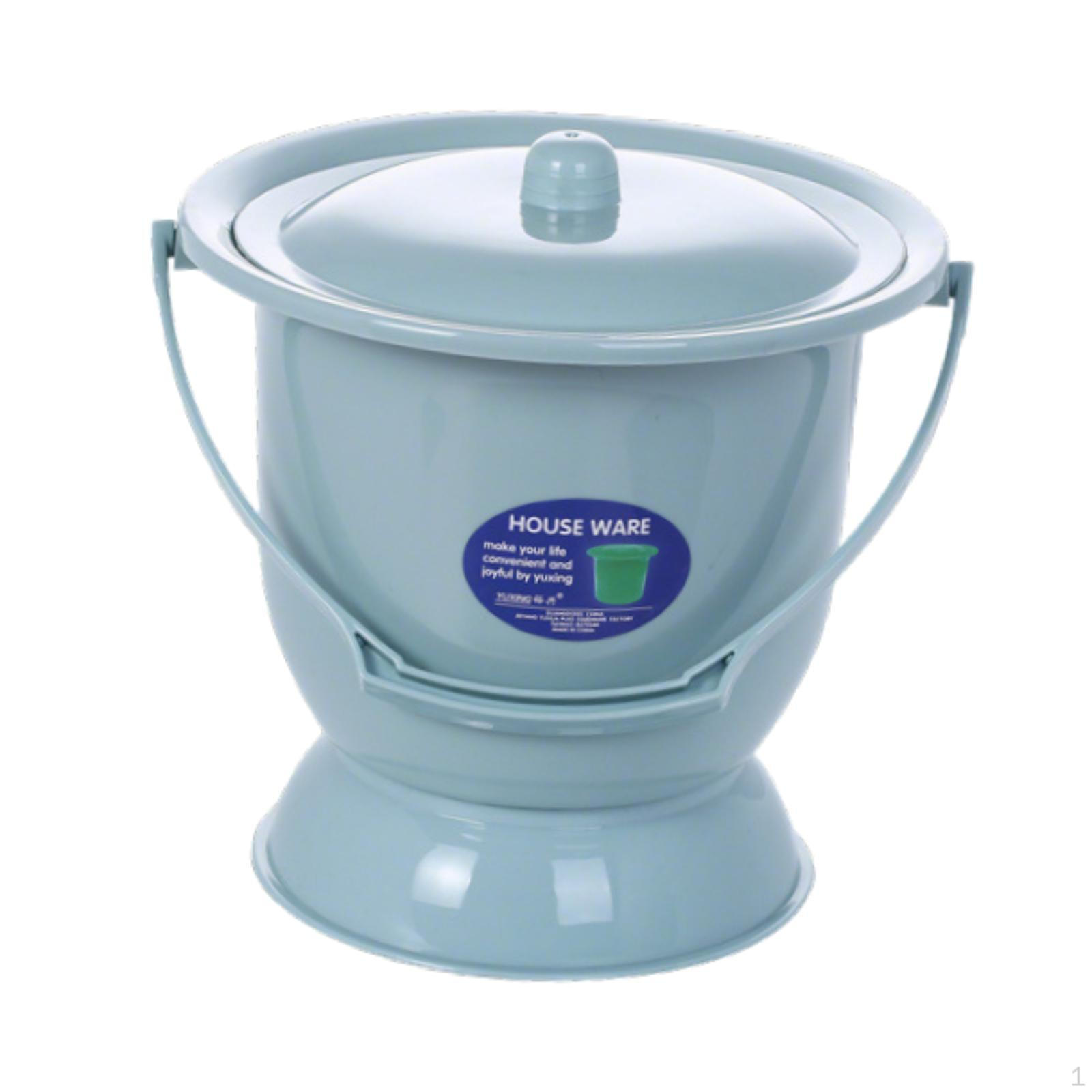 

Плевательница Писсуар с крышкой Портативный ночной горшок для домашнего использования Экстренный для спальни синий