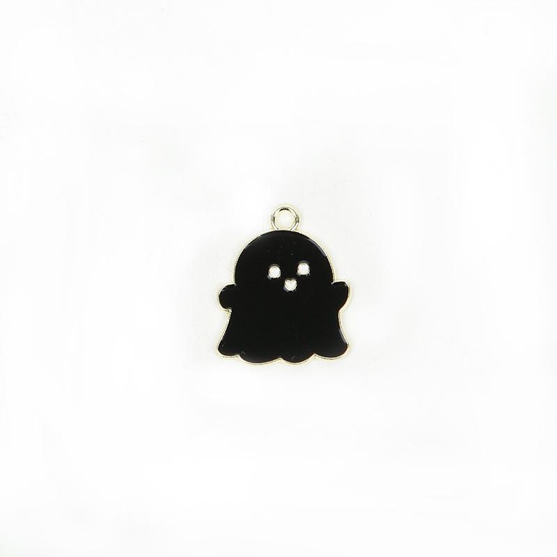 Halloween Alloy Oil Drop Accessories: DIY Bat & Pumpkin Bracelet, Necklace, Keychain Decorations 1 piece