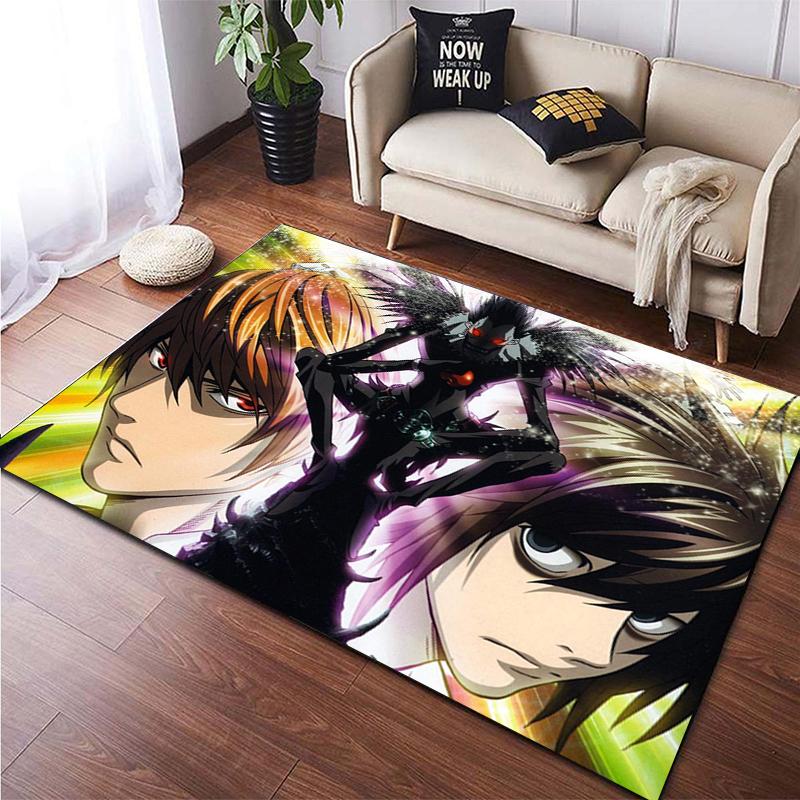 Death Note Gebied Tapijt Grote Tapijt Tapijt Voor Woonkamer Kid Slaapkamer Decoratie Kinderen Spelen Floor Mat Comic Anti-Slip