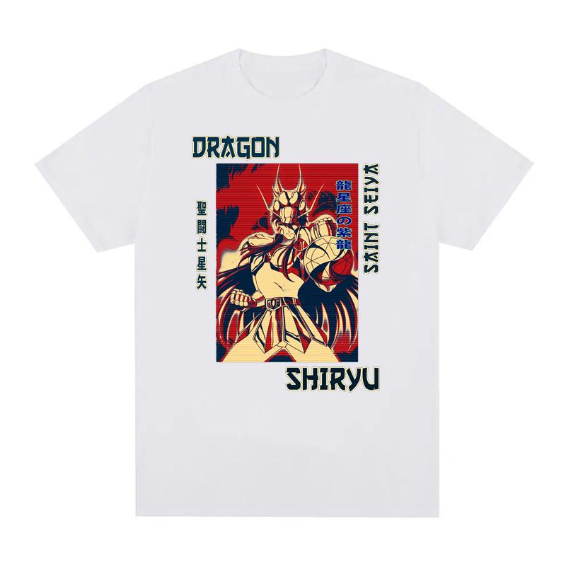 Saint Seiya Graphic Print T Shirts Men Women EU Size 100% Cotton Unisex Tops CottonStreetwear Harajuku