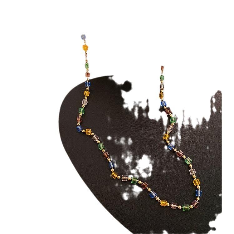 Korean Dongdaemun Crystal Choker Necklace for Women - Elegant and Versatile