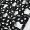 Tessuto Moda Designer Tessuto Moda Ricamato Pieghevole 3D Uncinetto a Rete Vuota