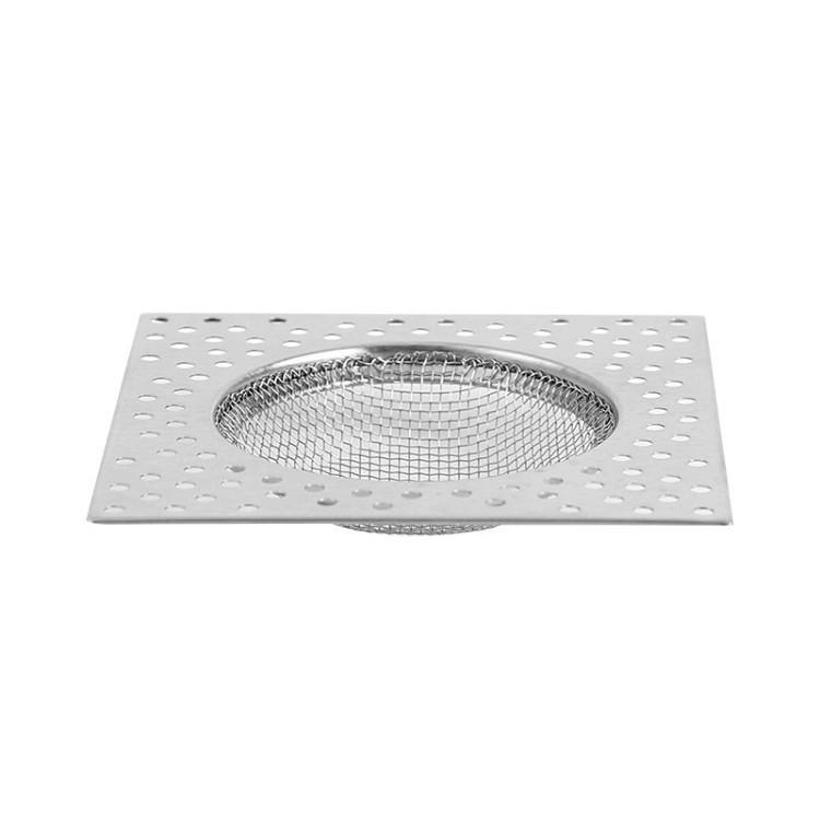 Nerezový koupelnový odtokový filtr na vlasy a mřížkový kryt proti ucpávání